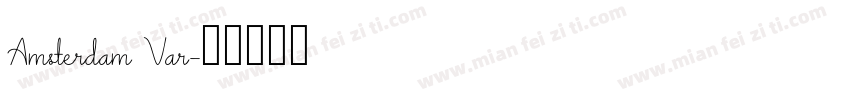 Amsterdam Var字体转换